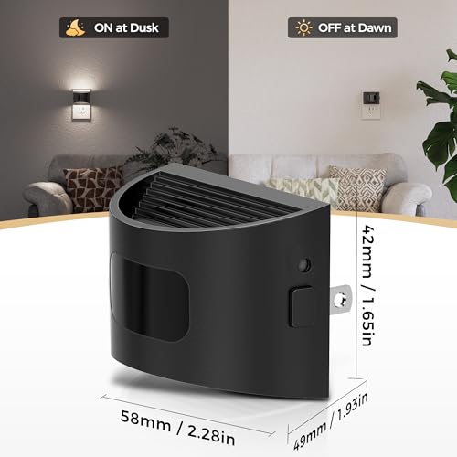 DORESshop LED Night Light[2 Pack], Night Lights Plug into Wall, 3 Mode Plug in Night Light with Motion Sensor, Dusk to Dawn Sensor, 5000K Daylight White, Nightlights for Adults, Bedroom, Hallway — view 5