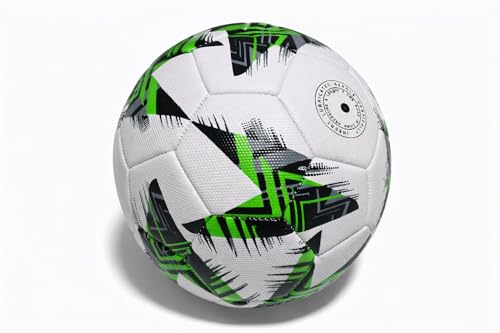 Aksu Futbol Topu Dikişli Tpu Deri 5 Numara 380 g 32 Panel (yeşil-siyah-beyaz)