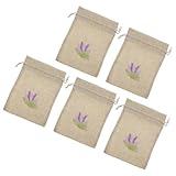 BAZEITFLOW Leere Lavendel Duftsäckchen 5 Stück Nachfüllbare Beutel aus...