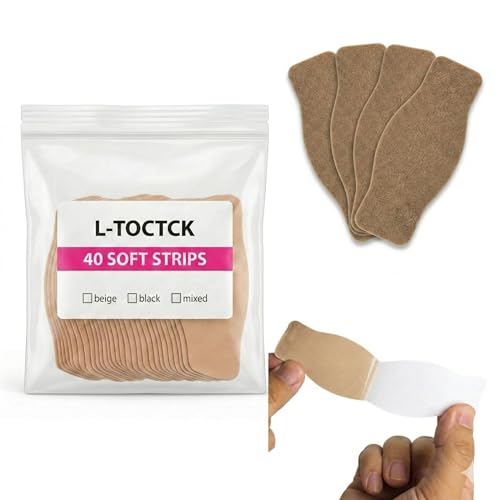 L-toctck 40 Pack Blister Prevention Strips, Moleskin Tape