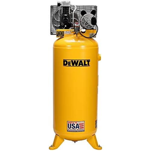 DEWALT 60 Gallon Vertical Air Compressor, 3.7 HP, 155 Max PSI, Heavy Duty Stationary Air Compressor – Ideal for various uses, Reliable Air Compressors for Workshop and Garage Applications.