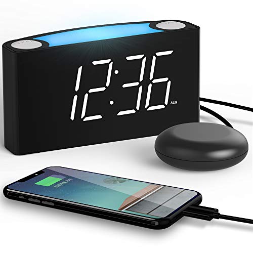 ROCAM Loud Alarm Clock with Bed Shaker Shaking Alarm Clock, Loudest Alarm Clock,Sonic