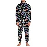 SQPO Retro Gamer Controller Unisex Kids Jogging Set Long-Sleeved Zippered Fashionable Sports Jacket Sweatpants Modern Sports Suit Large 150