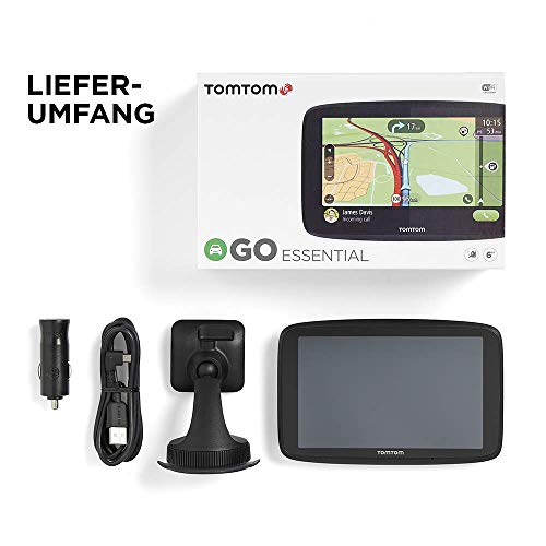 TomTom Navigationsgerät GO Essential (6 Zoll, Stauvermeidung dank TomTom Traffic, Karten-Updates Europa, Freisprechen, Updates über Wi-Fi, TMC) Schwarz - Image 6