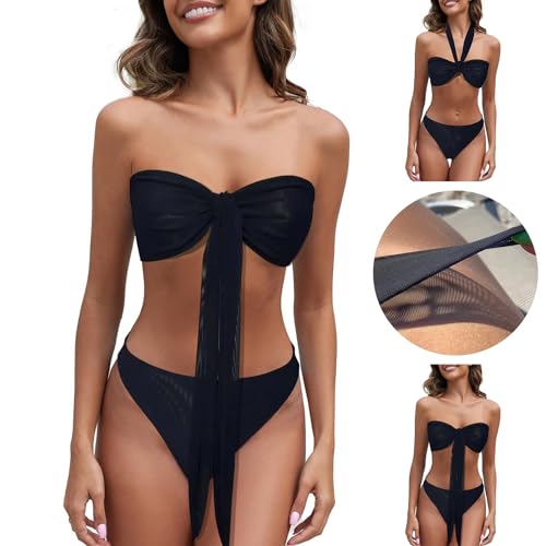 Tan Through Swimwear for Women, Women Sexy Mesh Tummy Control One Piece Monokini Swimsuit Tan Thru Bathing Suits2