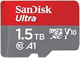 SanDisk Ultra Android microSDXC UHS-I Speicherkarte 1,5 TB + Adapter (Für Smartphones und Tablets, A1, Class 10, U1, Full HD-Videos, bis zu 150 MB/s Lesegeschwindigkeit)