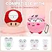 2 Pack Cute Anime Funny Soft Silicone Case for AirPods 4, Shockproof Protective Cover with Cleaning Kit & Keychain, Pink & Red