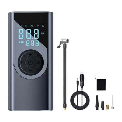 Compresseur d'air portable USB gonflage rapide pneu voiture et velo sans fil