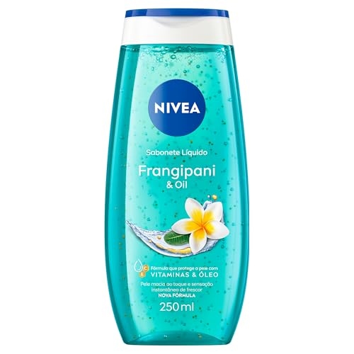NIVEA Sabonete Líquido Frangipani & Oil 250ml, Limpeza Corporal, Pele Macia, Óleos e Vitam... NIVEA Sabonete Líquido Frangipani & Oil 250ml, Limpeza Corporal, Pele Macia, Óleos e Vitam...