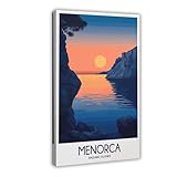 YOAUTGMB Menorca - Lienzo decorativo para pared, 40 x 60 cm