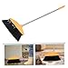 Yardenfun Soft Bristle Broom Dustpan Home Floor Cleaning Broom Brush Pet Hair Removal Stainless Steel Handle Wide Angle for Household and Commercial Use