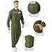 JoeRita Pilot Jumpsuit Men Air Force Flight Outfit Fighter Costume Flight Suit Halloween Cosplay with Accessories DIY Patches (M)