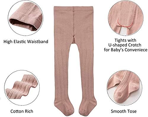 American Trends Baby Tights Non Slip Skid Baby Girl Tight Toddler Stocking Pants Cable Knit Infant Leggings - Image 2