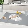 2 Pack Silicone Mats for Kitchen Counter, Treerit 23.62" x 15.75" Thick Large Silicone Mat, Nonskid Heat Resistant Countertop Protector, Easy to Clean, 1 Gray and 1 White Translucent #4