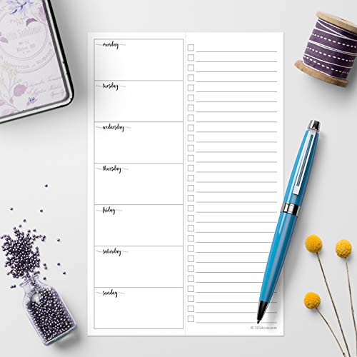 Image of 321Done Magnetic Weekly Planner Notepad, 5.5x8.5, 50 Sheets, Monday Start