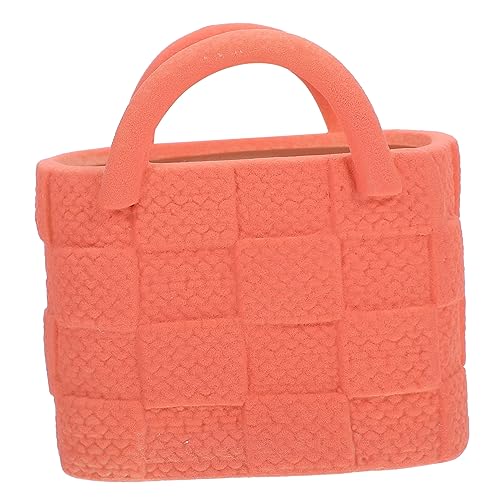 MUELODSIC 1pezzi Vaso Forma Borsa Vaso Per Fiori Chic Decorazione Da Scrivania Attrezzatura