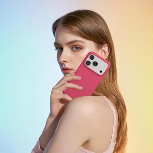 Image of DIZORO Compatible with iPhone 17 Pro Case (2025), Liquid Silicone 3 Layers Full Covered Soft Gel Rubber Shockproof Protective Cover with Anti-Scratch Microfiber Lining - Hibiscus
