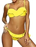 bikini volantes amazon 5.Cuidado: lavar a mano con agua fría, secar al aire libre y no planchar. Si tiene alguna pregunta durante la compra o el uso, no dude en contactarnos, le responderemos dentro de las 24 horas.