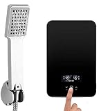 Tankless Water Heater, Portable Digital Tankless Instant Electric Hot Water Heater Shower System for