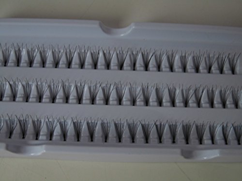 Preisvergleich Produktbild KIASHA Wimpern, 12 mm, Wimpernbüschel, Einzelwimpern,Eyelash Extensions, künstliche Wimpern schwarz