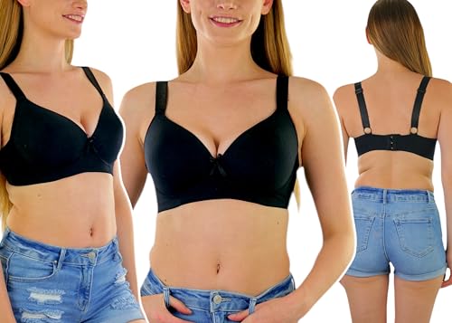 Image of ToBeInStyle Women's Pack of 6 Classic Style Underwire Supportive Padded Bras