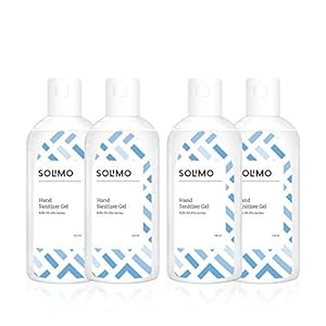Amazon Brand – Solimo Hand Sanitizer Gel (72% Ethanol Absolute) – 100 ml (Pack of 4)
