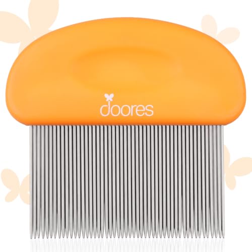 DOORES Tape In Extensions Remover Comb Tape In Removal Comb with Stainless Steel Fine Teeth for Wigs & Hairpiece Adhesives Quickly & Easy Remove for All Hair Types Detangler Comb for Wet & Dry Hair