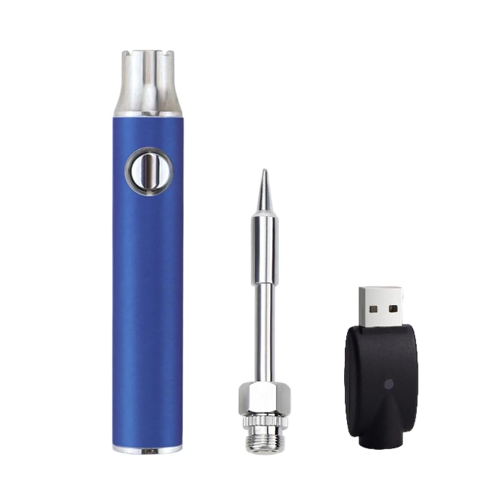 Littimoon 510 Thread Mini Soldering Iron 3-Gear Voltage Soldering Iron Pen with Soldering Iron Tip 350mAh USB Rechargeable