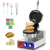 SICHI Ufo Burger Maker Machine - Electric Ufo Burger Machine w/Adjustable Temperature and Timer, Stainless Steel Ice Cream Filling Machine for Industries, Commercial Hamburger Maker