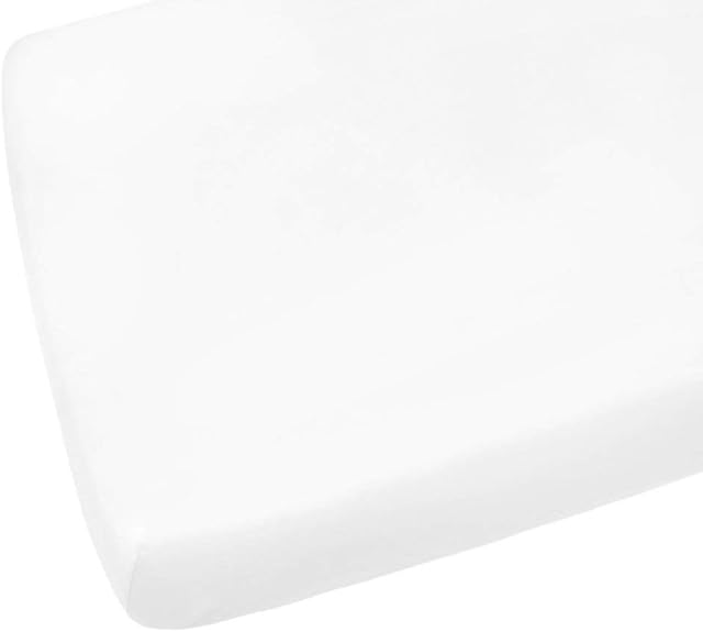 Cot Bed Easycare Fitted Sheets 2 Pack - 70 x 140CM - White