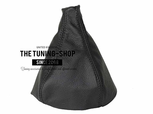 The Tuning-Shop Ltd Compatible with Shift Boot for Pontiac Firebird & Chevrolet Camaro 1997-2002 Black Italian Leather Black Stitch