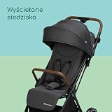Bebeconfort Indra, Wózek Spacerowy, 0-4 lat (22 kg), Automatyczny Składany Wózek, Zawieszenie, Odchylany na Płasko, Osłona Przeciwdeszczowa, Kompatybilny z Fotelikiem Samochodowym, Mineral Graphite