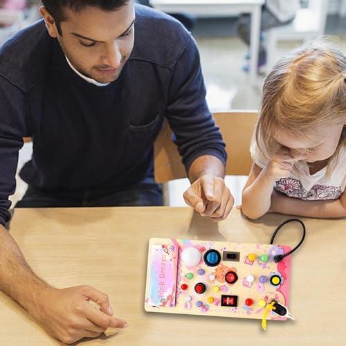 Interruptores sensoriais ocupados, brinquedo de interruptor ocupado para criança, Placa de atividade