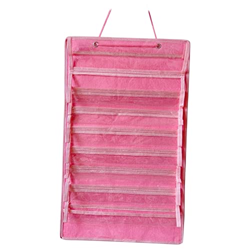 Yiju Taekwondo Belt Holder for Displaying 8 Arts Belts and Medals, Pink
