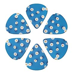 White Daisy Lot de 6 médiators pour guitare acoustique, guitare électrique, basse, ukulélé – fins, moyens et épais. - Les Beatles, Paul McCartney, John Lennon, RIngo Starr, George Harrison White Daisy Lot de 6 médiators pour guitare acoustique, guitare électrique, basse, ukulélé – fins, moyens et épais. – Image 4