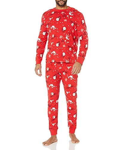 Amazon Essentials Men's Adult Cotton Pajamas, Nightmare Valentine Snug Fit, Large #TOP5