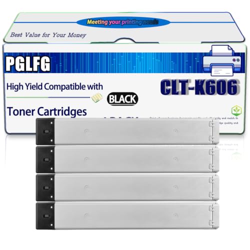 Image of Compatible for Samsung CLT-K606S Toner Cartridges Work for CLX-9252NA CLX-9350ND CLX-9352NA Printers, High Yield 20000 Pages, with Chip (4 Pack Black)