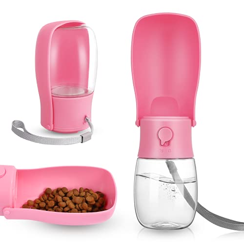 Dog Water Bottle, Foldable Dog Water Bowl for Walking, Portable Dog Water Bottle Pet Water Dispenser for Outdoor, Travel…