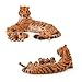 okidg 3 Piece Animal Tiger Figurine Tiger King Family Action Figure Set PVC Model Educational Toys,Cake Topper, Party Favor Supplies