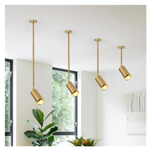 Lámpara de suspensión de techo gold E27 LED para comedor y salón 2