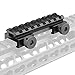 Fyland Low Profile Picatinny Rail, Riser Mount with See Through Hole for Scopes/Optics and Red Dots, 0.5'' High, 3.35'' Long, 8 Slot