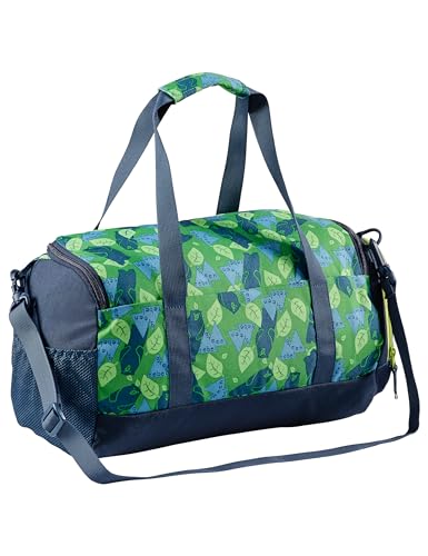 VAUDE Kinder Sporttasche Snippy, Abnehmbarer Schulterträger, reflektierende Elemente, Parrot Green/Eclipse, Einheitsgröße