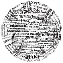 50PCS Transparent Inspirational Black and White Phrase Stickers for Skateboard,Scrapbook,Laptop,Water Bottle,Trendy Motivational Quotes Vinyl Sticker,Girls Teens Sticker,Aesthetic Graffiti Decals