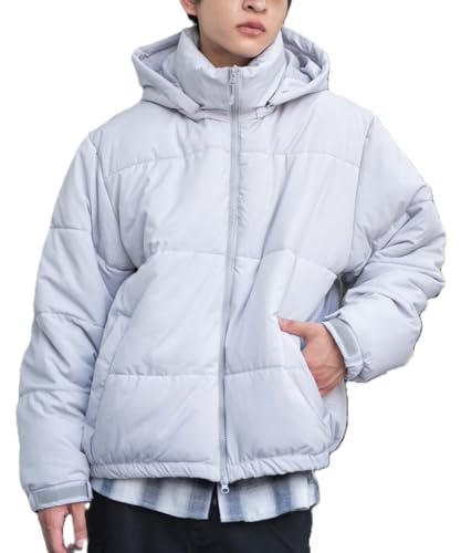 [ウィゴー] 男女兼用 2WAY パファーブルソン アウター ブルゾン 防寒 中綿 中綿ジャケット 機能性 登山 キャンプ アウトドア 服 秋服 冬服 ギフト メンズ M グレー
