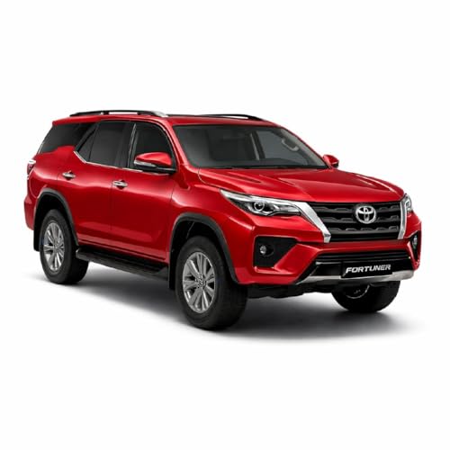 Image of Pringo Fortuner Toy Car for Kids (Red) - 1:36 Scale Diecast Metal SUV with Pull Back Action | Two Side Openable Doors | Light & Sound Effects | Model Car Toy for Boys & Girls 3+ Years