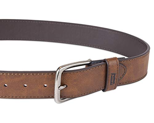 Levi's Men's Casual Leather Belt, Minimal Tan, Small (30-32) #TOP2