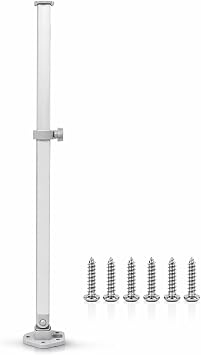 Luqeeg Adjustable Furniture Leg, Telescopic Folding Support with Stepless Adjustment Knob, 20"-30" Height Adjustable, Aluminum Alloy, Ideal for RV Caravan Boat Yacht, Space Saving