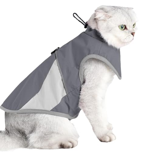 猫の冬用コート、防寒用猫ジャケット, 猫用ウォームベスト, 小型犬防寒コート、小型犬子猫用猫ベストジャケット、防風猫コート