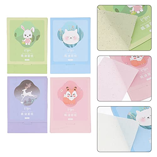 Beaupretty 400Pcs Oil Absorbing Sheets Oil Blotting Paper Skin Care Daily Oil Control Linen Tissues Facial Oil Control Paper For Women Face Makeup #TOP2