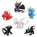 Hilloly Wie Drachenzähmen Figuren 6 Stücke PVC How to Train Your Dragon Cupcake Toppers Cartoons Dinosaurier Kuchen Topper Party Dekoration für Kindergeburtstag Deko